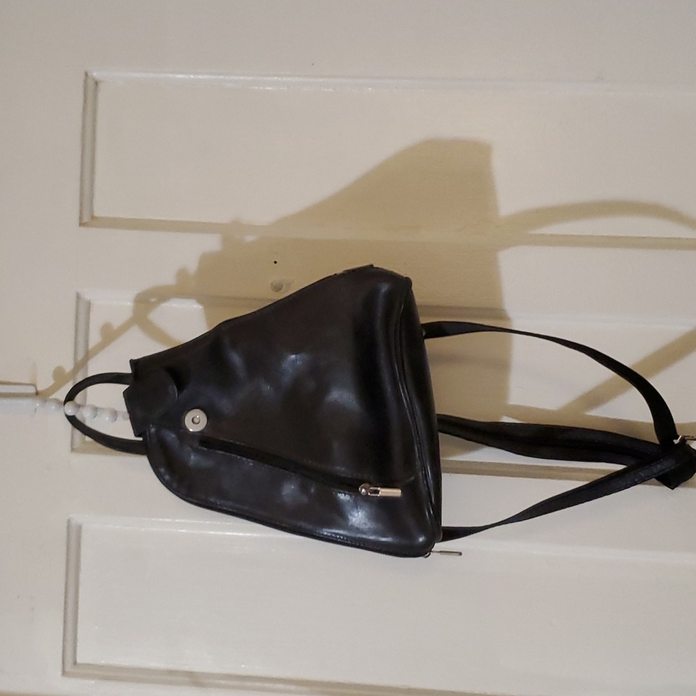 Leather cross body bag